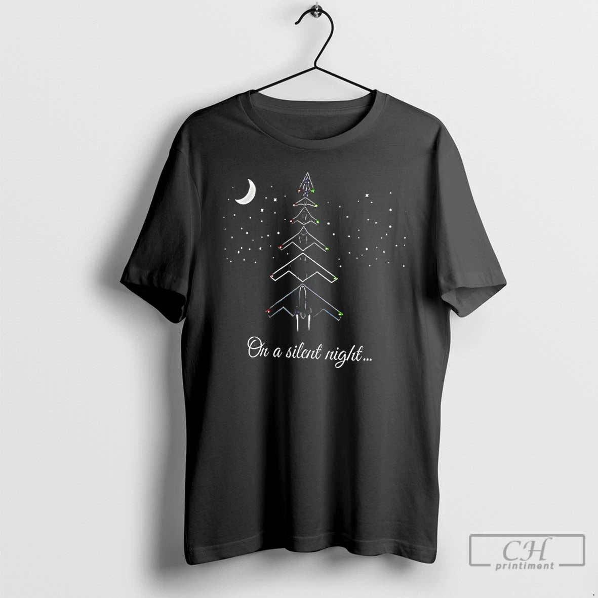 Classic On A Silent Night Christmas Tree T-Shirts, Hoodie, Sweatshirt | ZylaModa.com