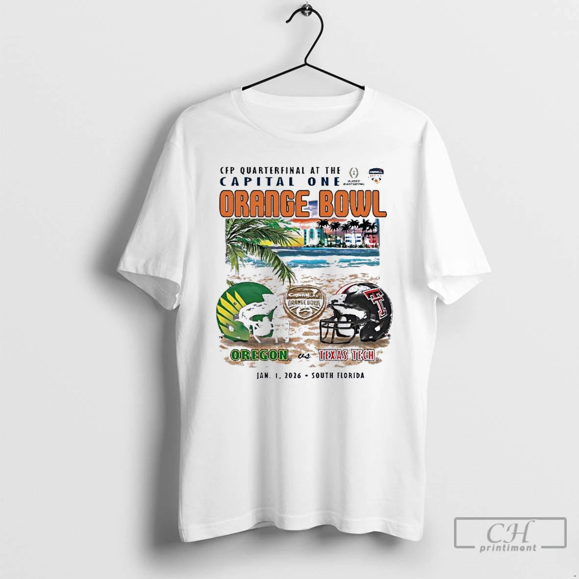 Classic Oregon Vs Texas Tech 2026 Orange Bowl Sobe Showdown Beach T-Shirts, Hoodie, Sweatshirt | ZylaModa.com