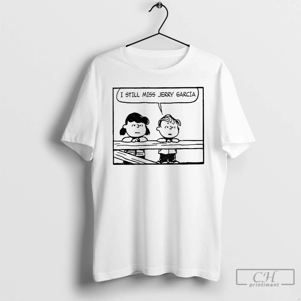 Classic Peanuts And Jerry Garcia I Still Miss Jerry Garcia T-Shirts, Hoodie, Sweatshirt | ZylaModa.com