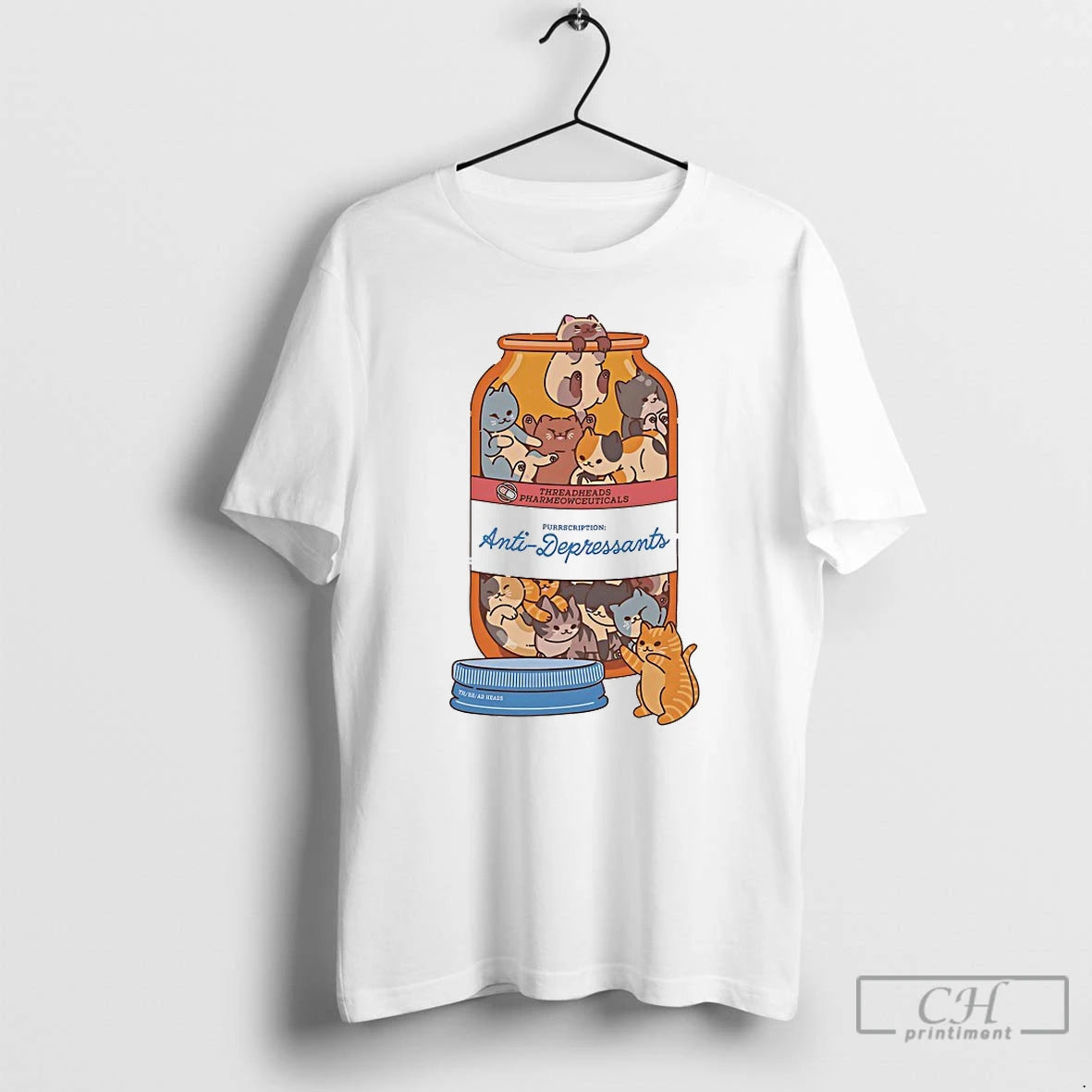 Classic Purrscription Anti Depressants Cat T-Shirts, Hoodie, Sweatshirt | ZylaModa.com