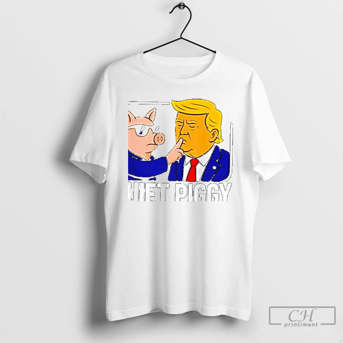 Classic Quiet Piggy Trump Meme T-Shirts, Hoodie, Sweatshirt | ZylaModa.com