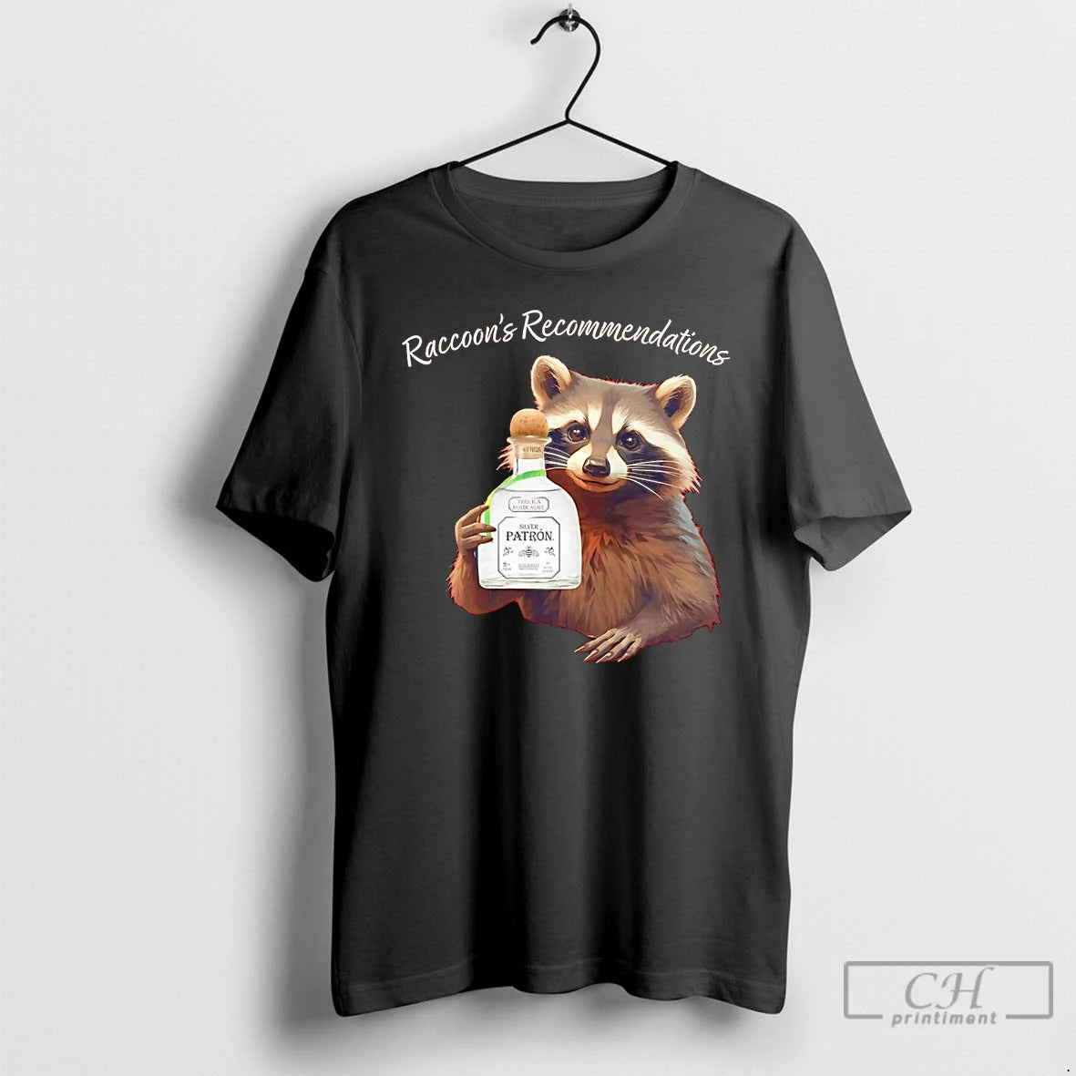 Classic Raccoon Recommendations Silver Patron T-Shirts, Hoodie, Sweatshirt | ZylaModa.com