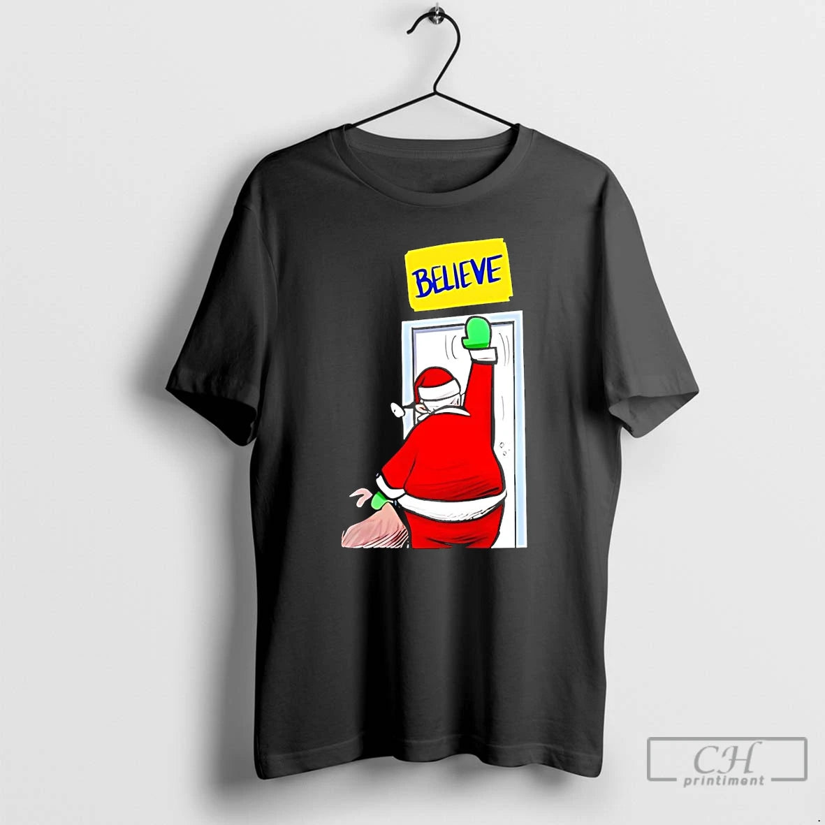 Classic Santa Christmas Gift Believe T-Shirts, Hoodie, Sweatshirt | ZylaModa.com