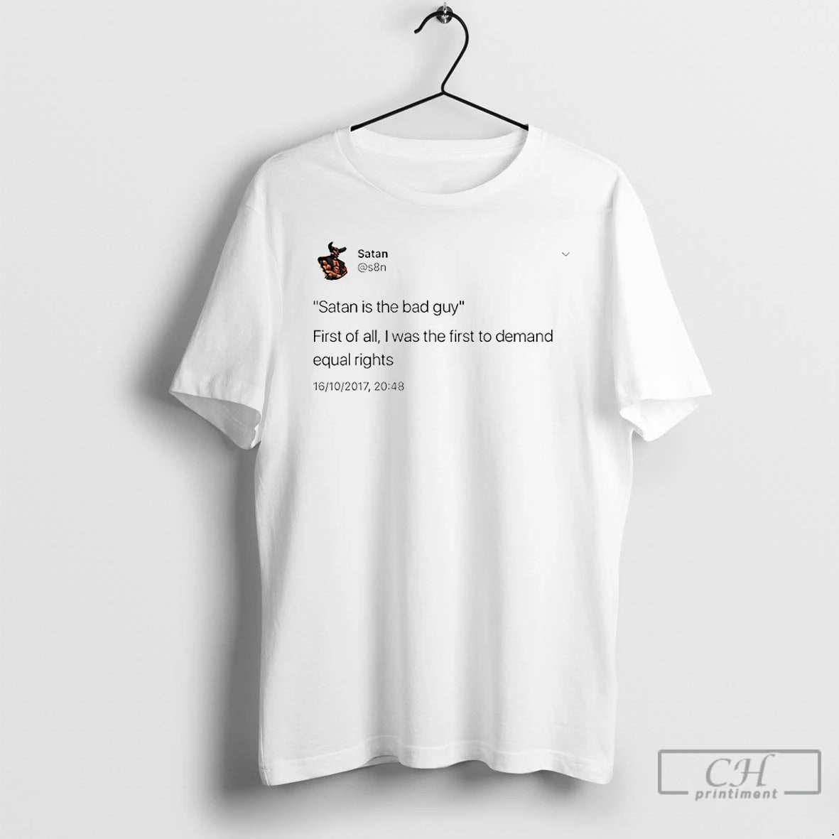 Classic Satan Is The Bad Guy First Of All T-Shirts, Hoodie, Sweatshirt | ZylaModa.com