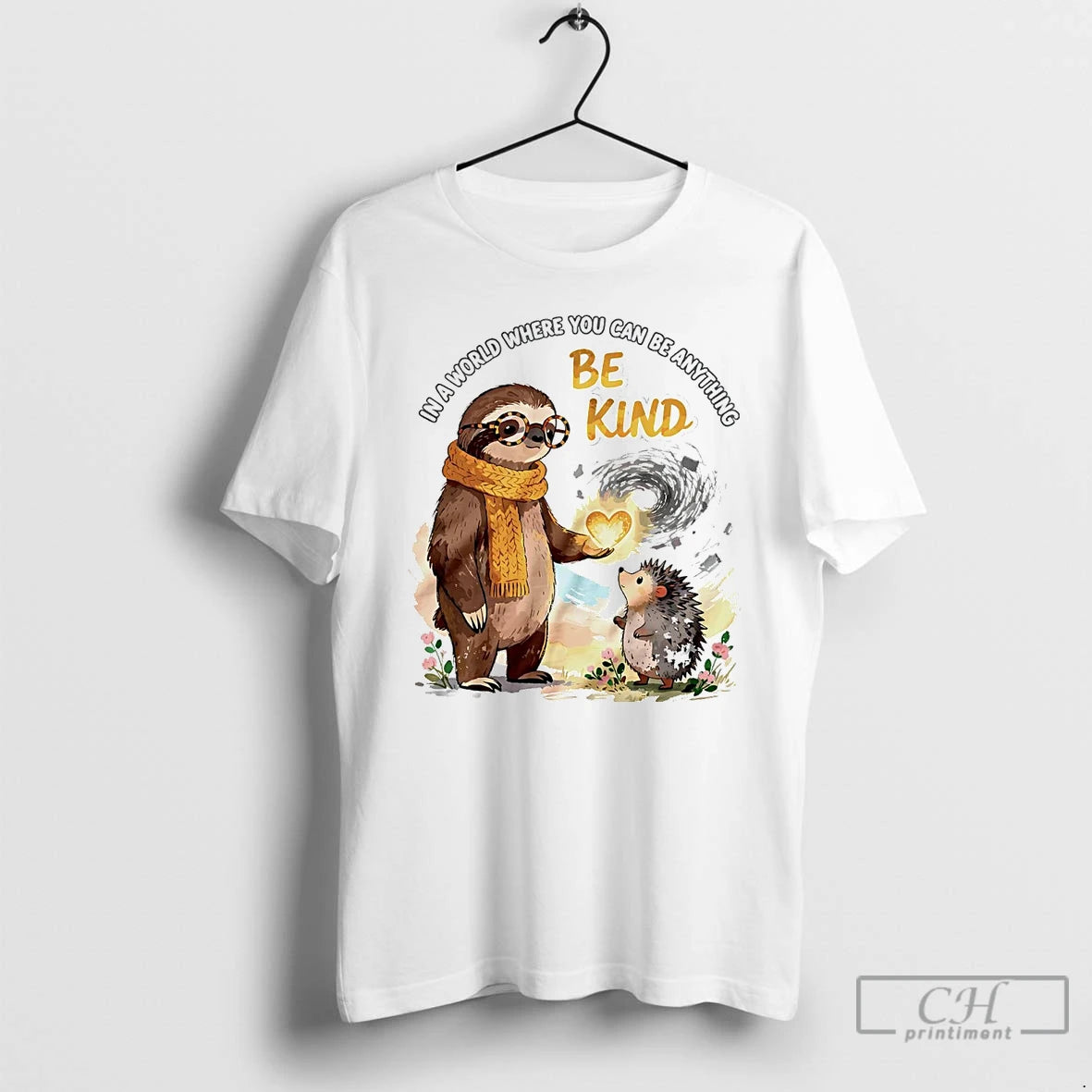 Classic Sloth In A World Where You Can Be Anything Be Kind T Shirts Sweater Hoodie, Sweatshirt | ZylaModa.com