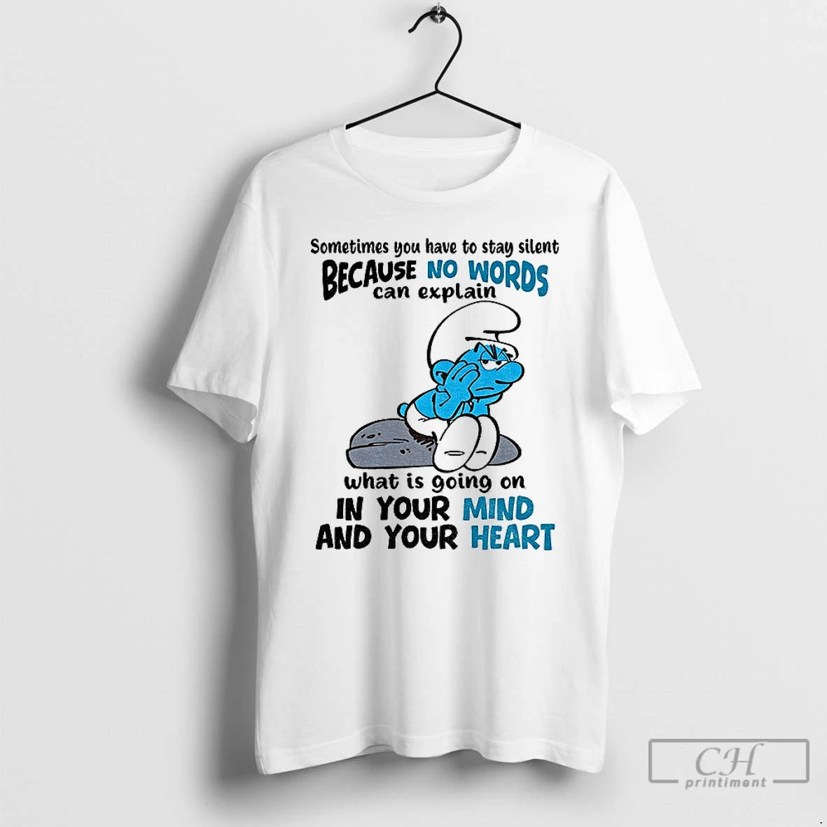 Classic Smurf Sometimes You Have To Stay Silent Because No Words Can Explain What Is T-Shirts, Hoodie, Sweatshirt