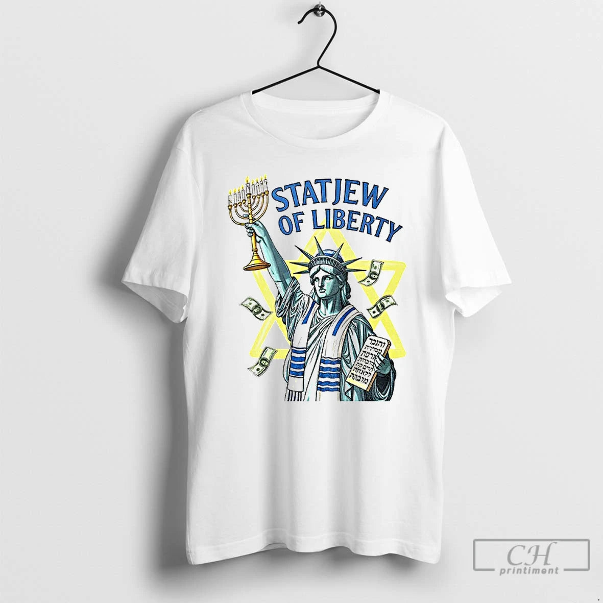 Classic Statjew Of Liberty Jewish Statue Of Liberty Parody T-Shirts, Hoodie, Sweatshirt | ZylaModa.com