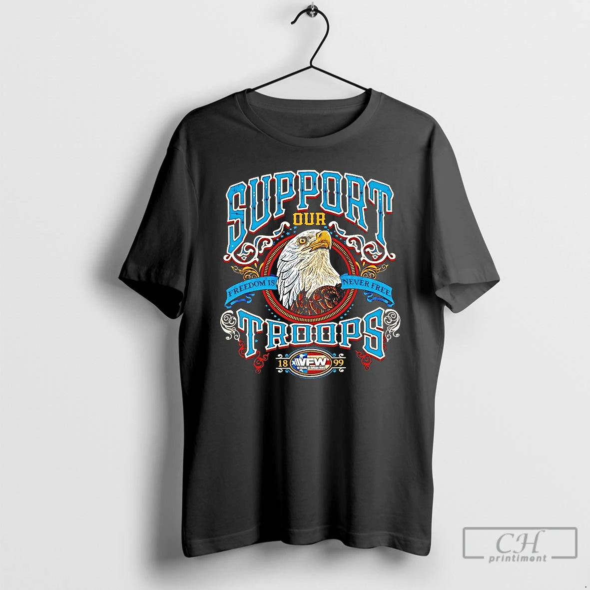 Classic Support Our Troops Freedom Is Never Free 1899 T-Shirts, Hoodie, Sweatshirt | ZylaModa.com