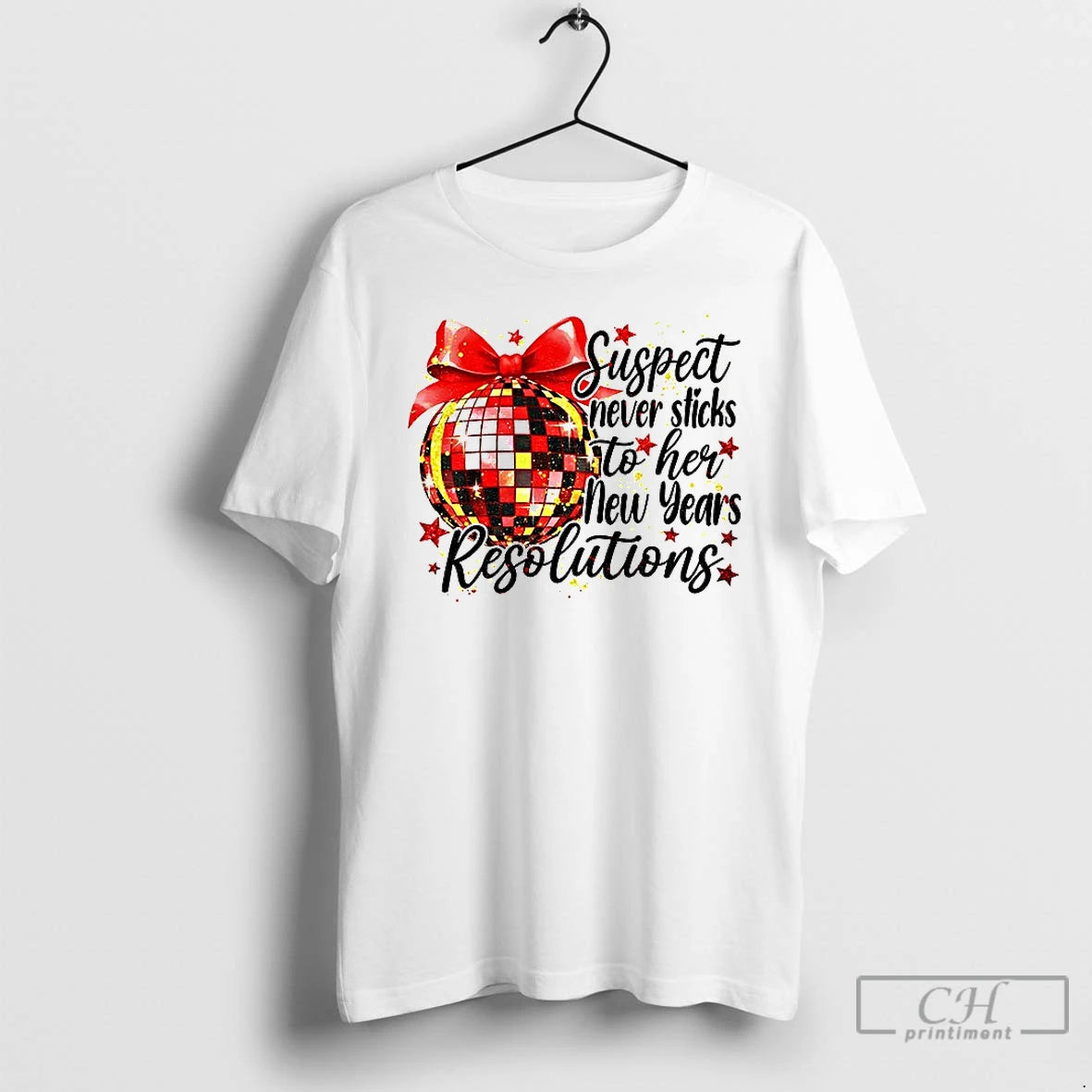 Classic Suspect Never Sticks To Her New Years Resolution New Year 2026 T Shirts Sweater Hoodie, Sweatshirt | ZylaModa.com