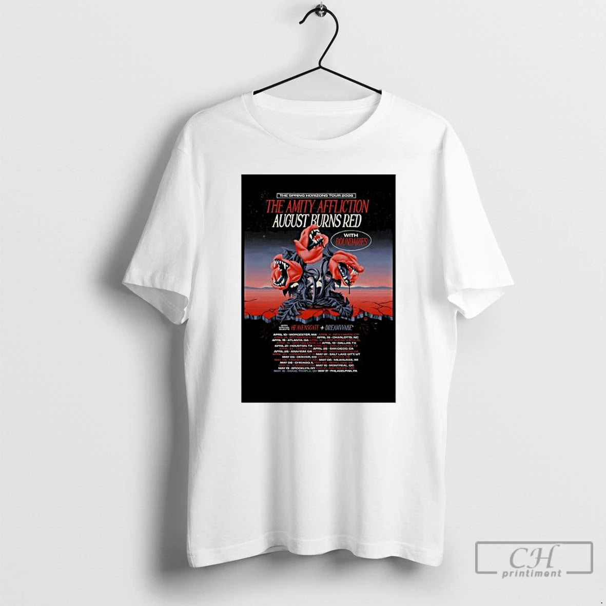Classic The Amity Affliction And August Burns Red North America Tour 2026 T Shirts Sweater Hoodie, Sweatshirt | ZylaModa.com