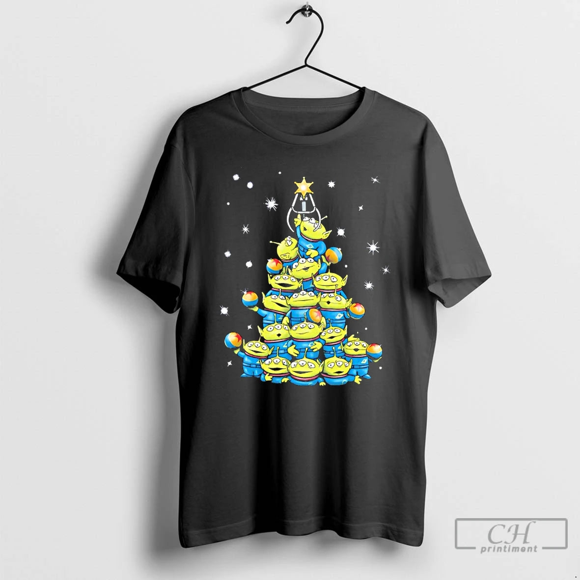 Classic The Claw Mas Little Green Men Christmas Tree T-Shirts, Hoodie, Sweatshirt | ZylaModa.com