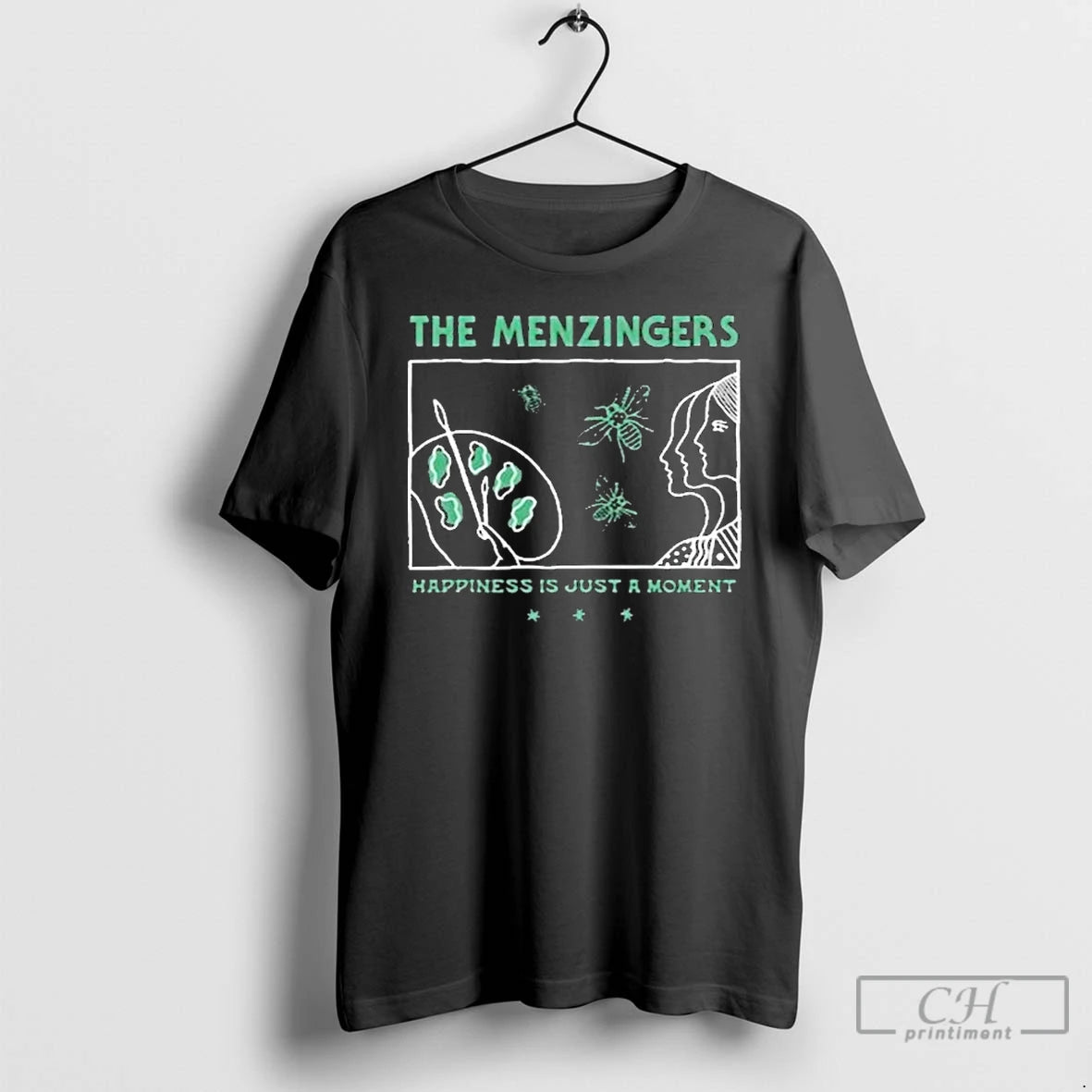 Classic The Menzingers Happiness Is Just A Moment Painter T-Shirts, Hoodie, Sweatshirt | ZylaModa.com