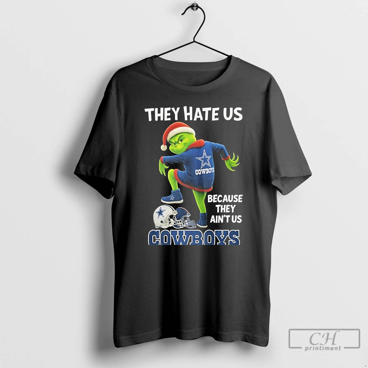 Classic They Hate Us Because They Aint Us Dallas Cowboys Grinch Christmas T Shirts Sweater Hoodie, Sweatshirt | ZylaModa.com