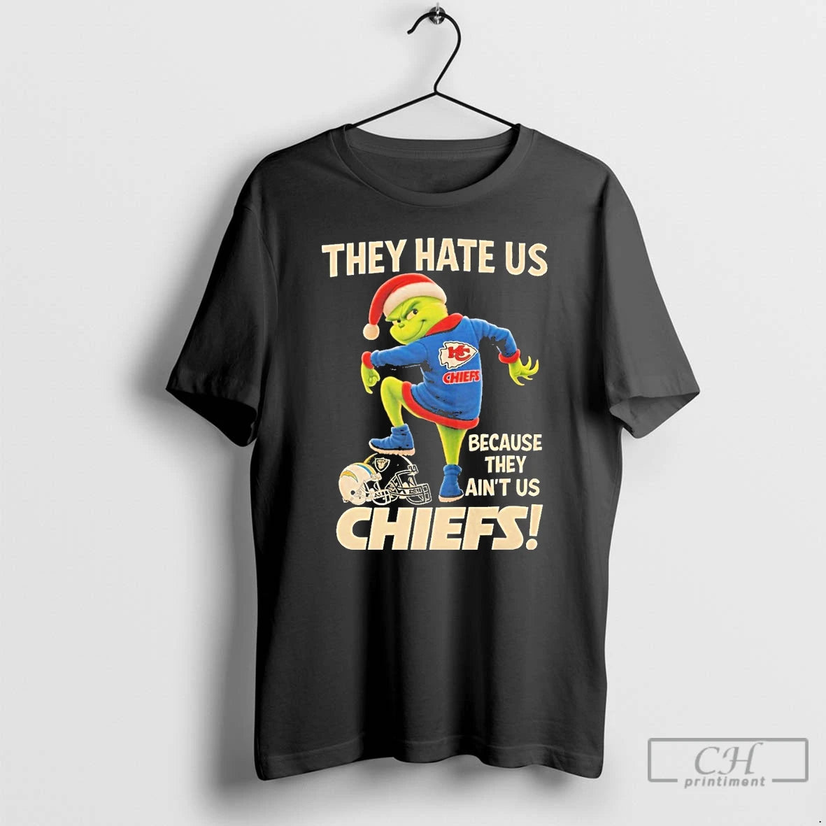 Classic They Hate Us Because They Aint Us Kansas City Chiefs Grinch Christmas T Shirts Hoodie, Sweatshirt | ZylaModa.com