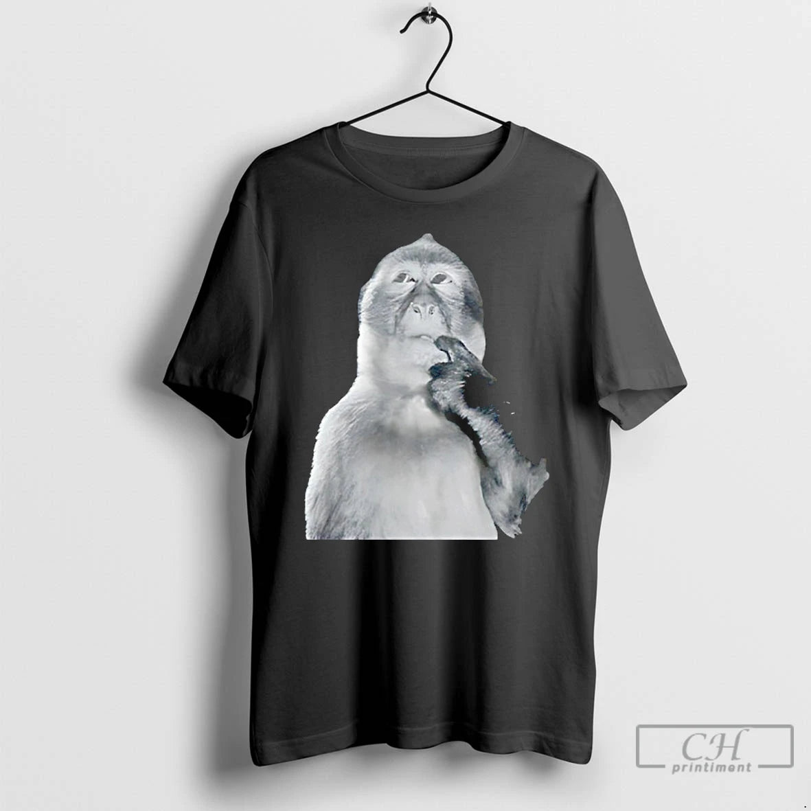 Classic Thinking Monkey Meme T-Shirts, Hoodie, Sweatshirt | ZylaModa.com
