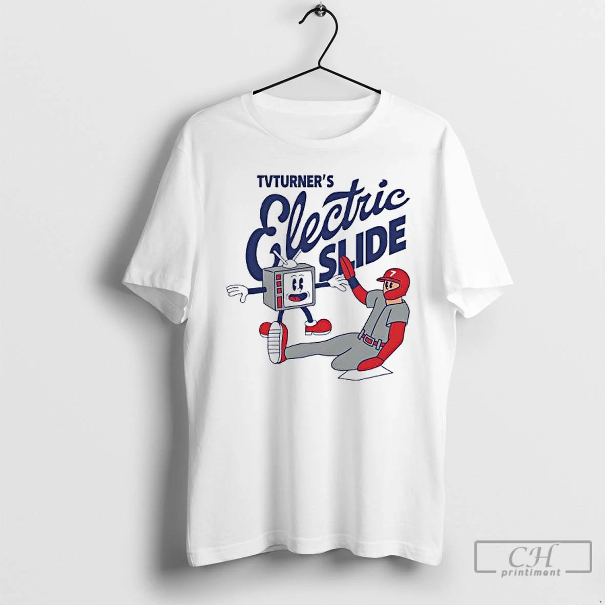 Classic Trea Turner Philadelphia Phillies Baseball Electric Silde Cartoon Funny T-Shirts, Hoodie, Sweatshirt | ZylaModa.com