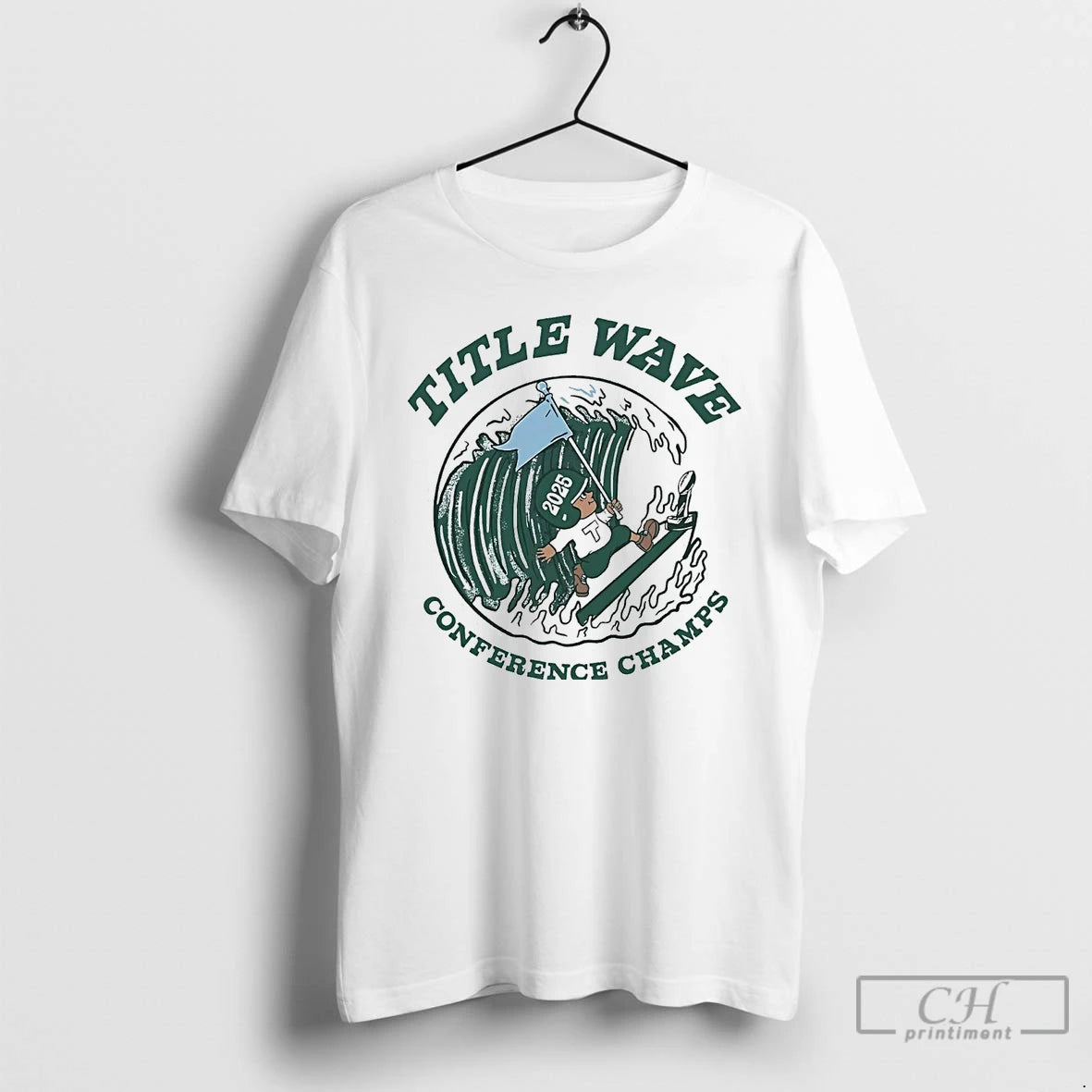 Classic Tulane Green Wave 2025 Title Wave Conference Champs T-Shirts, Hoodie, Sweatshirt | ZylaModa.com