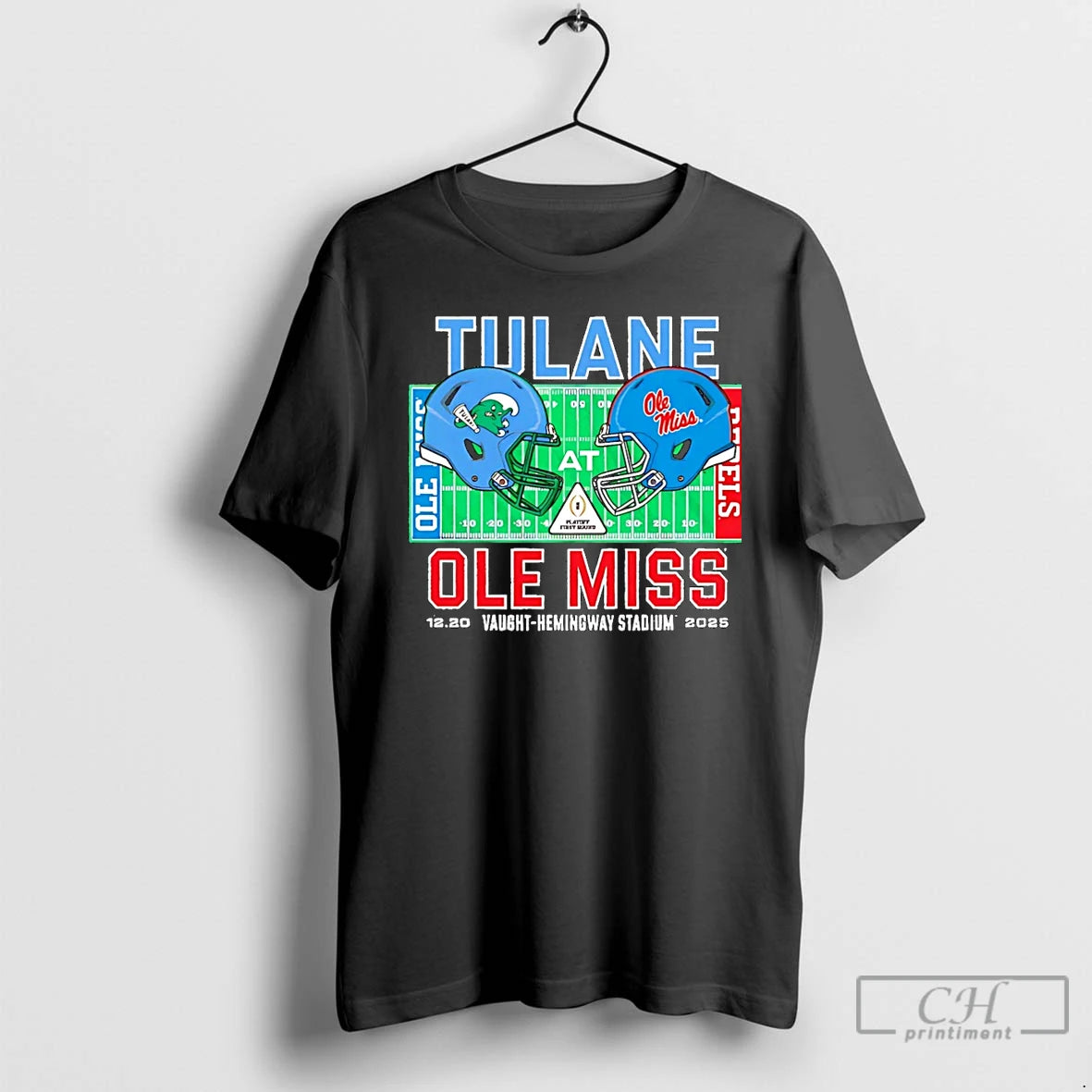 Classic Tulane Vs Ole Miss 2025 College Football Playoff Head To Head Christmas T Shirts Hoodie, Sweatshirt | ZylaModa.com