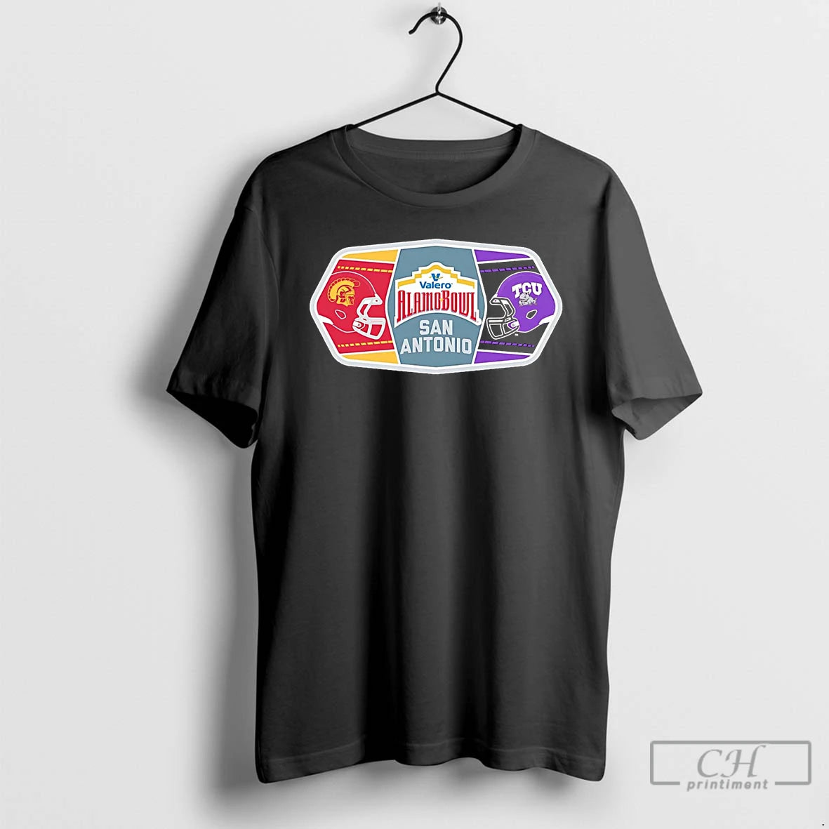 Classic Usc Trojans Vs Tcu Horned Frogs 2025 Valero Alamo Bowl Helmet T Shirts Sweater Hoodie, Sweatshirt | ZylaModa.com