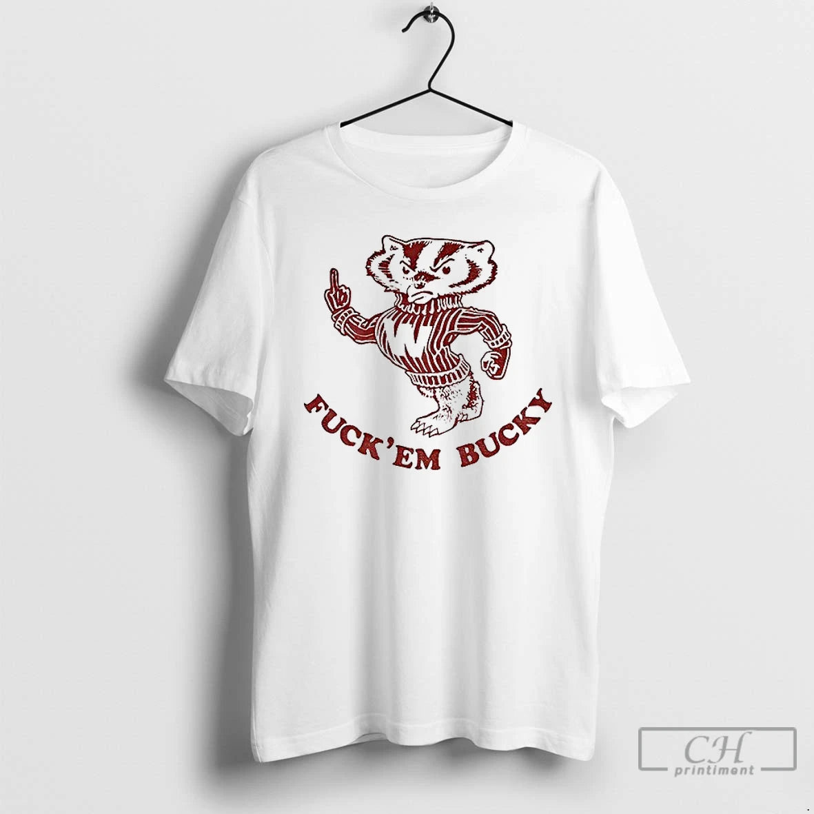Classic Vintage Wisconsin Badgers Fuck Em Bucky T-Shirts, Hoodie, Sweatshirt | ZylaModa.com