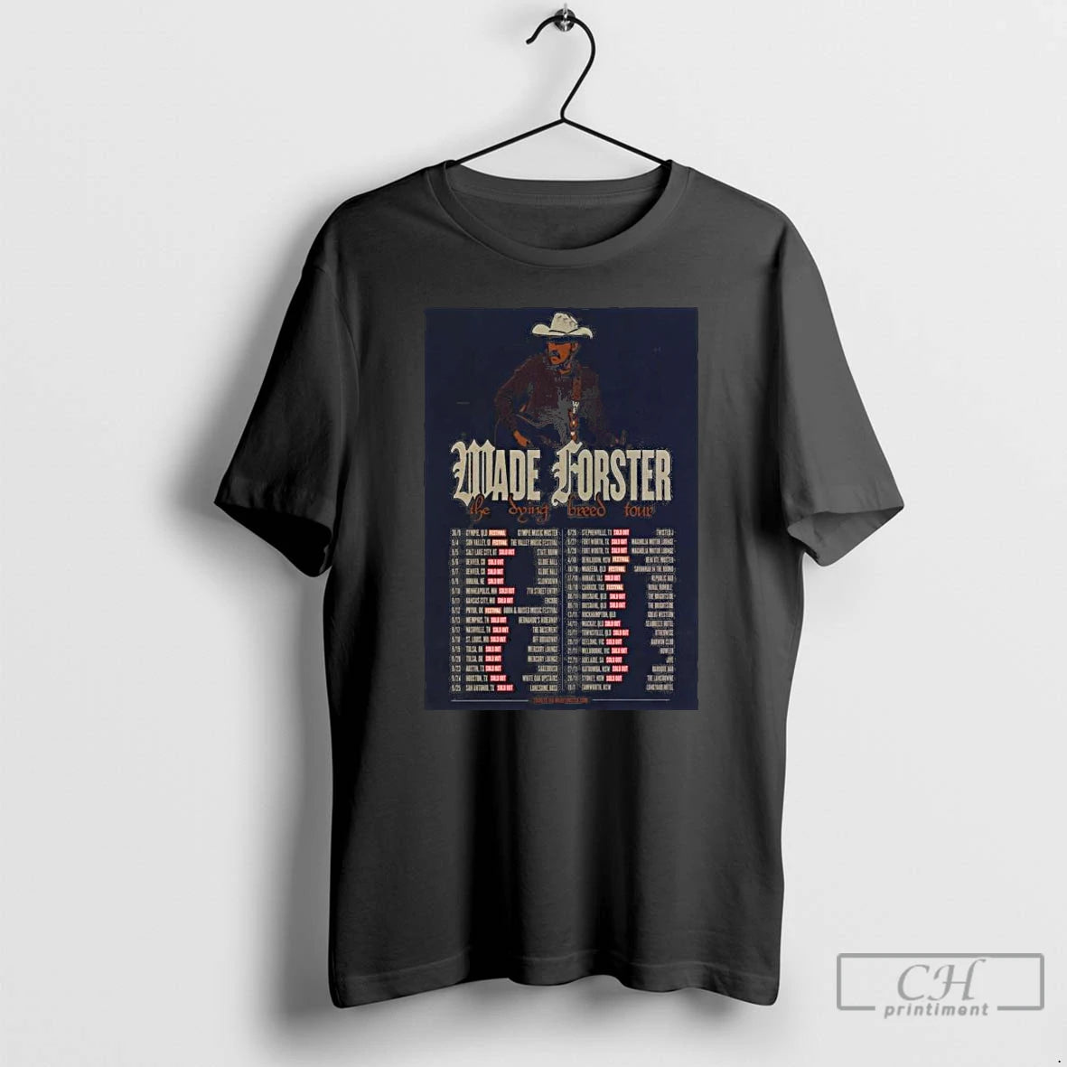 Classic Wade Forster 2026 The Dying Breed Tour T-Shirts, Hoodie, Sweatshirt | ZylaModa.com