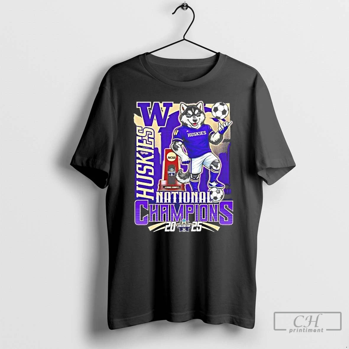 Classic Washington Huskies 2025 Ncaa Mens College Cup National Champions Mascot T-Shirts, Hoodie, Sweatshirt | ZylaModa.com