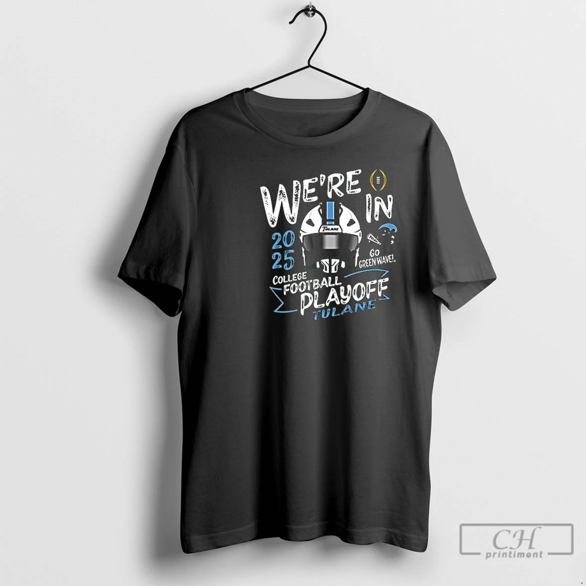 Classic Were In Tulane Green Wave Green 2025 Cfp Bound Go Green Wave Circle Black T-Shirts, Hoodie, Sweatshirt | ZylaModa.com