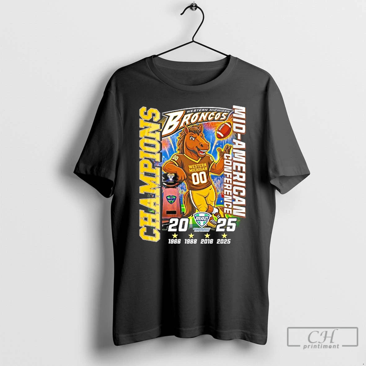Classic Western Michigan Broncos Big 12 Conference Champions 2025 T-Shirts, Hoodie, Sweatshirt | ZylaModa.com