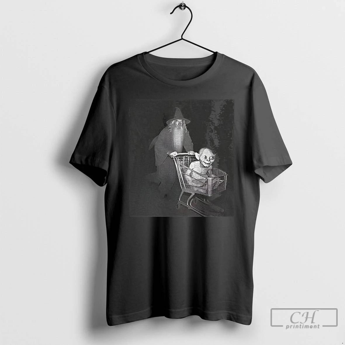 Classic Wizard And Goblin Shopping Cart Photo T-Shirts, Hoodie, Sweatshirt | ZylaModa.com