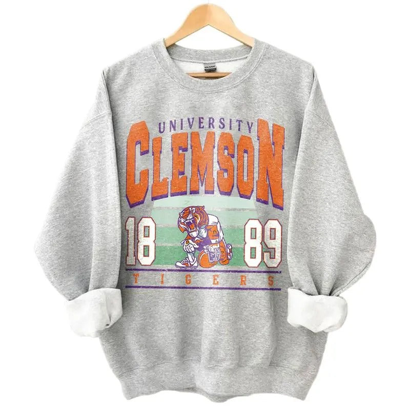 Clemson Vintage Football Sweatshirt Clemson University Unisex Football T-Shirts, Hoodie | ZylaModa.com