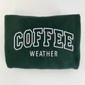 Coffee Weather Embroidered Sweatshirt, Cozy Sweatshirt, Coffee Lovers Gift T-Shirts, Hoodie | ZylaModa.com