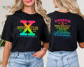 Colorful X Generation Shirt Funny Gen X T-shirt Raised On Hose Water And Neglect 90s Nostalgia Shirt Generation X Shirt...