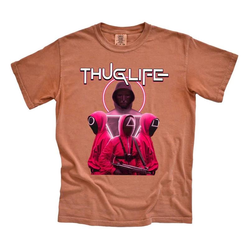 Comfort Colors  Thug Life Squidgame  Shirt Hoodie, Sweatshirt | ZylaModa.com