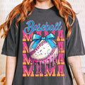Comfort Colors Baseball Mama Drip T-Shirt, Mama Baseball T-Shirt, Game Day Baseball Shirt, Baseball Ice Cream Drip Shirt,...