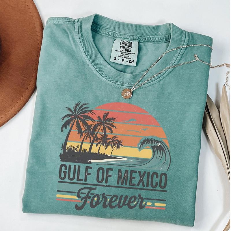 Comfort Colors Gulf of Mexico Shirt, Retro Gulf of Mexico Forever T-Shirt, Mexico Beach Shirt Hoodie, Sweatshirt