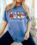 Comfort Colors Just a Fall Goose Shirt, Autumn Cozy T-shirt, Fall Vibes Shirt, Silly Goose Tee, Goose Autumn Tee, Fall...