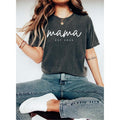 Comfort Colors Mama Est Year Shirt, Mothers Day Gift For Mom, Custom Mama Shirt, Pregnancy Announcement, Unique Mom Gift,...