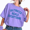 Comfort Colors Saltwater Heals Everything T-Shirt, Cute Beach Tee, Summer Ocean Shirt, Ultra Soft Cotton Tee, Everyday...