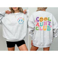 Cool Aunt Club Front And Back Print Sweatshirt Casual Comfort Womenswear Comfortable Graphic T-Shirts, Hoodie | ZylaModa.com