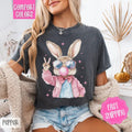 Cool Bunny Shirt Comfort Colors, Easter Tshirt, Trendy Bunny Women's Tee, Gift for Her Hoodie, Sweatshirt | ZylaModa.com