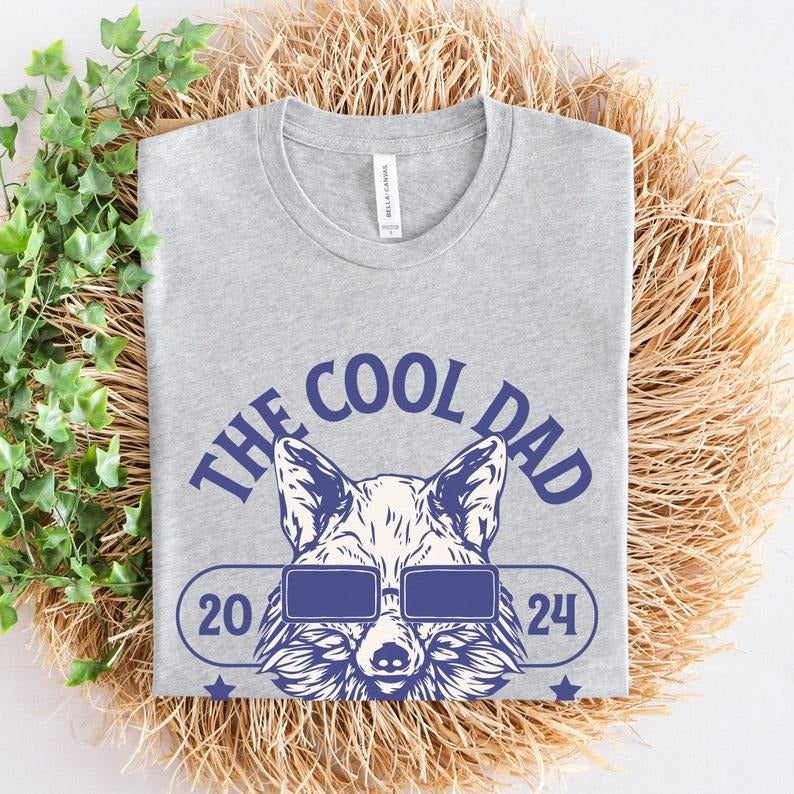 Cool Dad T Shirt Hoodie Sweater, Fathers Day Shirt, T-Shirt for Dad, Dad Shirt, T Shirt for Men, Cool Wolf Shirt, Gift...