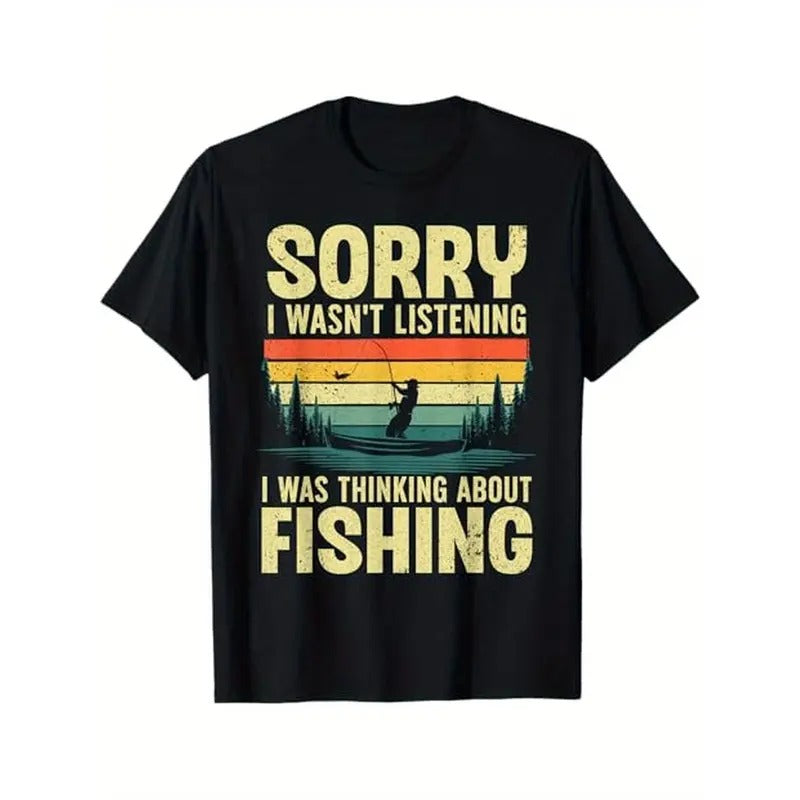 Cool Fishing For Men Fisherman Bass Trout Fish Hunting T-Shirt, Cotton, Halloween Thanksgiving Christmas Gift for Men...
