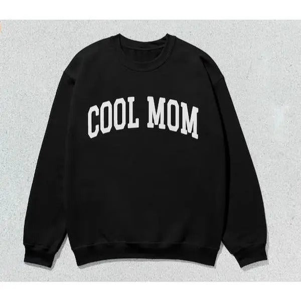 Cool Mom Sweatshirt Collegiate Crewneck Sweater T-Shirts, Hoodie | ZylaModa.com