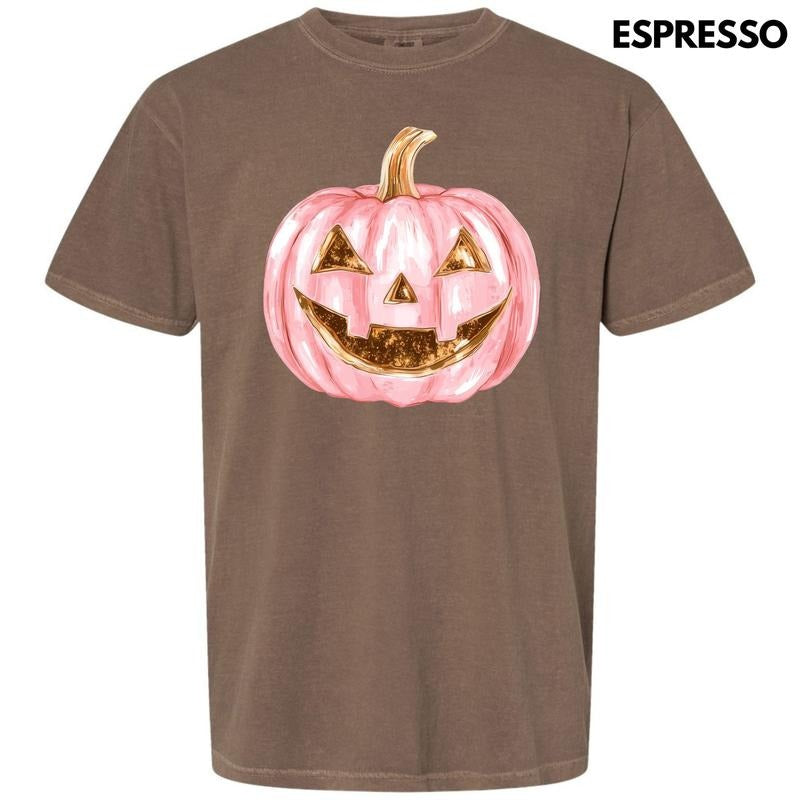 Copper & Pink Jack O Lantern Comfort Colors T-Shirt 'NLB' Hoodie, Sweatshirt | ZylaModa.com