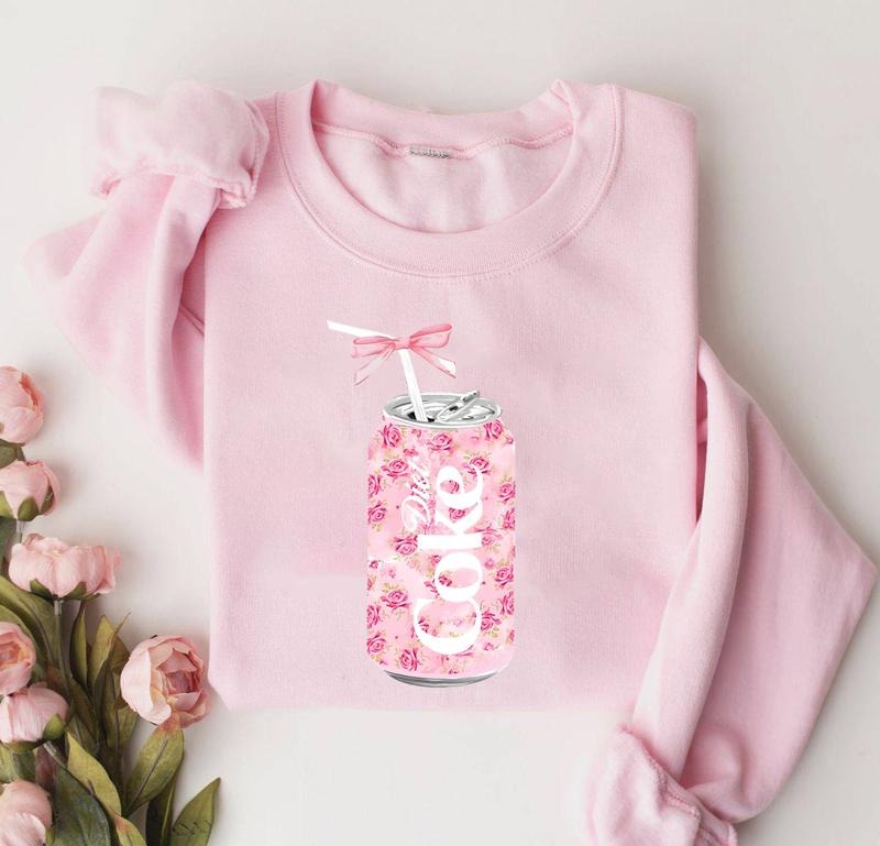 Coquette Floral Diet Coke Sweatshirt, Coquette Diet Coke Sweater, Coke Zero Shirt, Coquette Diet Coke Bow Shirt, Diet...