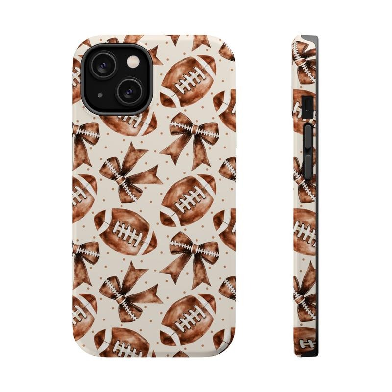 Coquette Football Phone Case Mag Safe Compatible Magnetic Tough Cases T-Shirts, Hoodie, Sweatshirt | ZylaModa.com