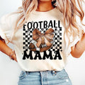 Coquette Football, Football Bow, Checkered Game Day Tshirt Hoodie, Sweatshirt | ZylaModa.com