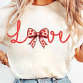Coquette Valentine Heart Bow Crewneck, Glitter Retro Valentine Shirt, You Are Loved Sweatshirt, Romantic Holiday Sweater...