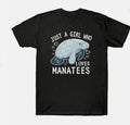 Cotton Just Men's Who A Short Sleeve Loves Manatees Funny T-Shirt Tee Girl Hoodie, Sweatshirt | ZylaModa.com