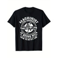 Cotton Knit Crew Neck T-Shirt for Adults and Teens | Universal Fit Casual Sports Tee with Geometric Applique | Breathable...